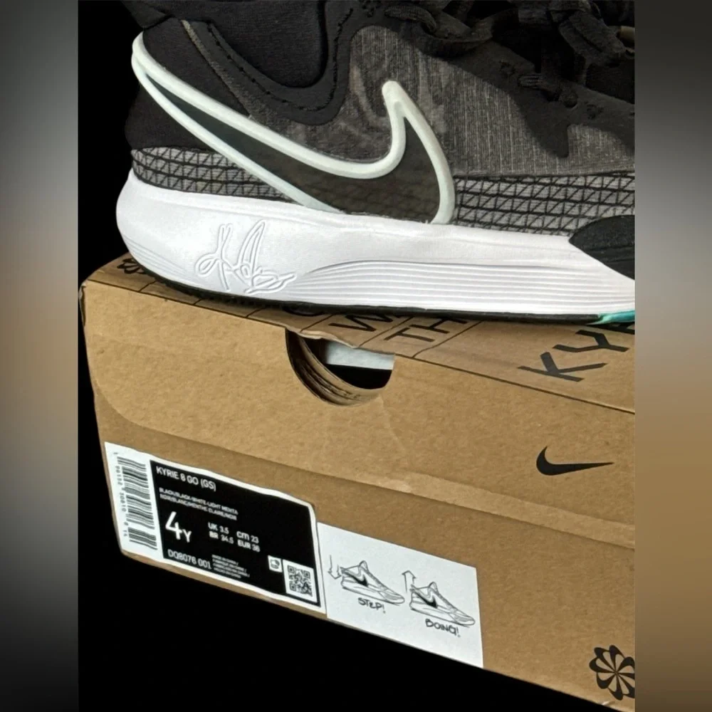 NIKE KYRIE 8 GS ORCA Kids Sneakers Size 4Y. Brand new in box.